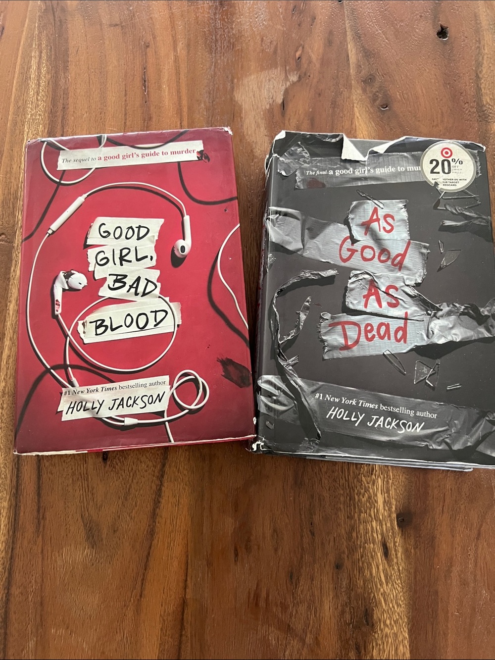 Hardcover Book Set in Red and Black - Good Girl, Bad Blood & As Good As Dead
